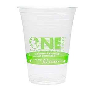 Karat Earth KE-KC16G 16 oz 98mm100% Compostable PLA Cups (Case of 1000)