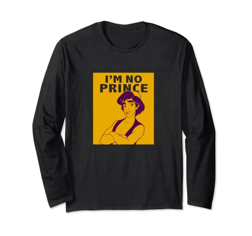 T-shirt Disney Aladdin I'm No Prince manches longues imprimé graphique vintage en maille douce