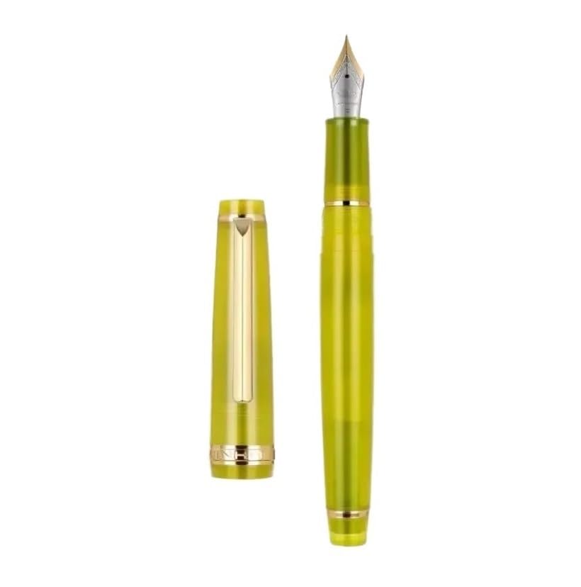 Stylo-plume transparent en plastique avec plume EF F M pour l'école