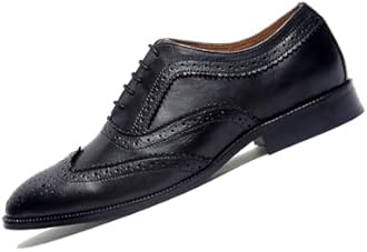 LOUIS STITCH Men's Formal Shoes | Handcrafted European Leather Brogues | Lace-Up Style for Business, Formal (IB-KX0Y-QHOZ)