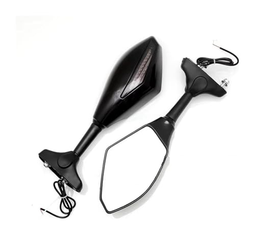 Espejos CBR1100XX retrovisores negros con soporte antivibración