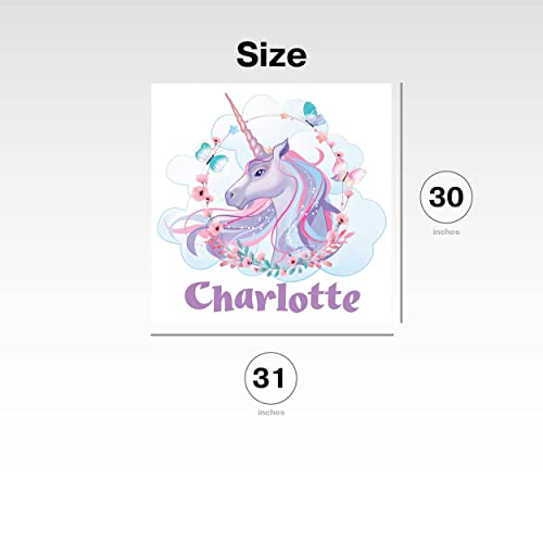 Adhesivo Unicornio Grande Personalizable 30x31 pulgadas miniatura 3