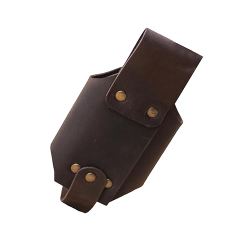 LXJLXD Soporte para botellas de piel sintética, para cerveza, cinturón de cerveza, soporte para cerveza, novio, padre, hombres