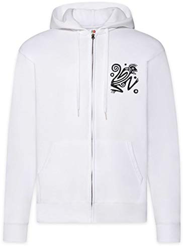 Sweat à capuche pour homme zippé Urban Backwoods Aztec Ape noir