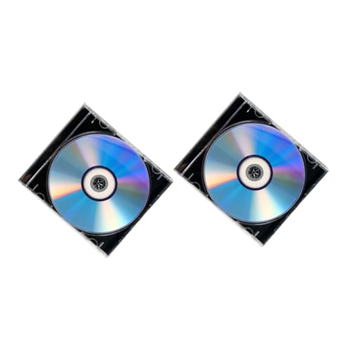 HEALSOPTHY 2juegos Discos Grabables CD-r con Caja para CD Almacenamiento y Grabación De Música Datos y Llamadas Alta Capacidad Compatibles Mayoría De Grabadoras