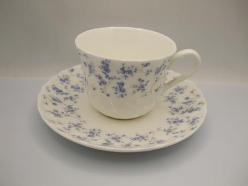 Wedgwood Windrush Spiral Coffee Cup and Saucer 6.5cm Height Made in England