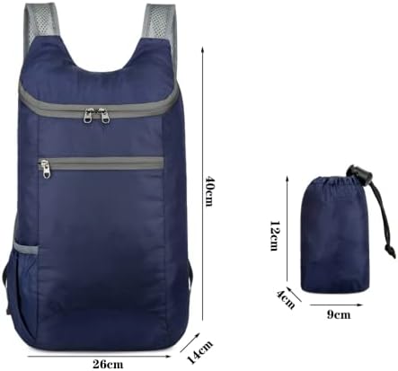 Ultra Lightweight Foldable Backpack, Lightweight Backpack with Storage Bag Multipurpose Daypack for Men Women Kids Outdoor Camping Mountaineering Walking Cycling Climbing
