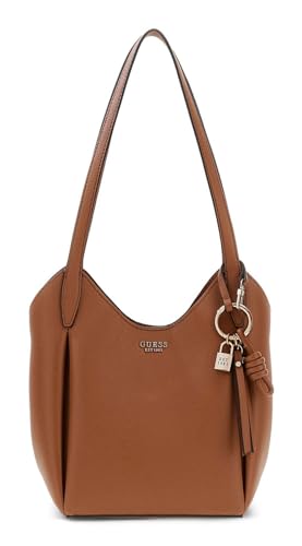 Sac à épaule GUESS Melody Bucket caramel brun marron pour femme