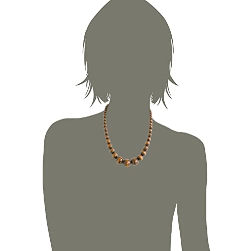 Xianli Wang Natural Wood Beads Necklace for Men Women Wooden Chain Unisex Chunky Bead Necklaces3