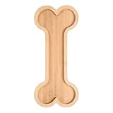 Bandeja única de madera para servir golosinas y aperitivos, material ecológico, ideal para fiestas y reuniones