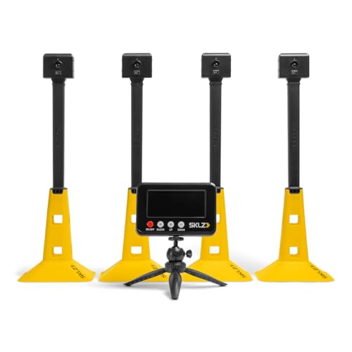 Speed Gates Pro Electronic Sprint Timing System with Radio Frequency Sensors LED Timer and Carry Bag 40 Yard Dash Timer and Agility Training Equipment