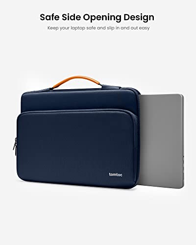 Image of Tomtoc Defender-A14 Laptop Briefcase (16 Inch), Navy Blue