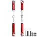 Aluminum Rear Suspension Links Kit Steering Linkage Turnbuckles and Camber Links for Arrma 1/8 Kraton/Notorious 6S BLX Upgrades Parts (Red)