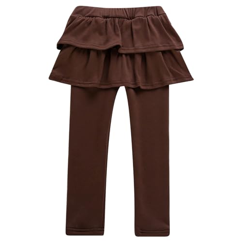 Girls Ballet Leggings with Ruffle Skirt Toddler Pants Leggings for Kids Girls School Stretchy Pants Clothes2