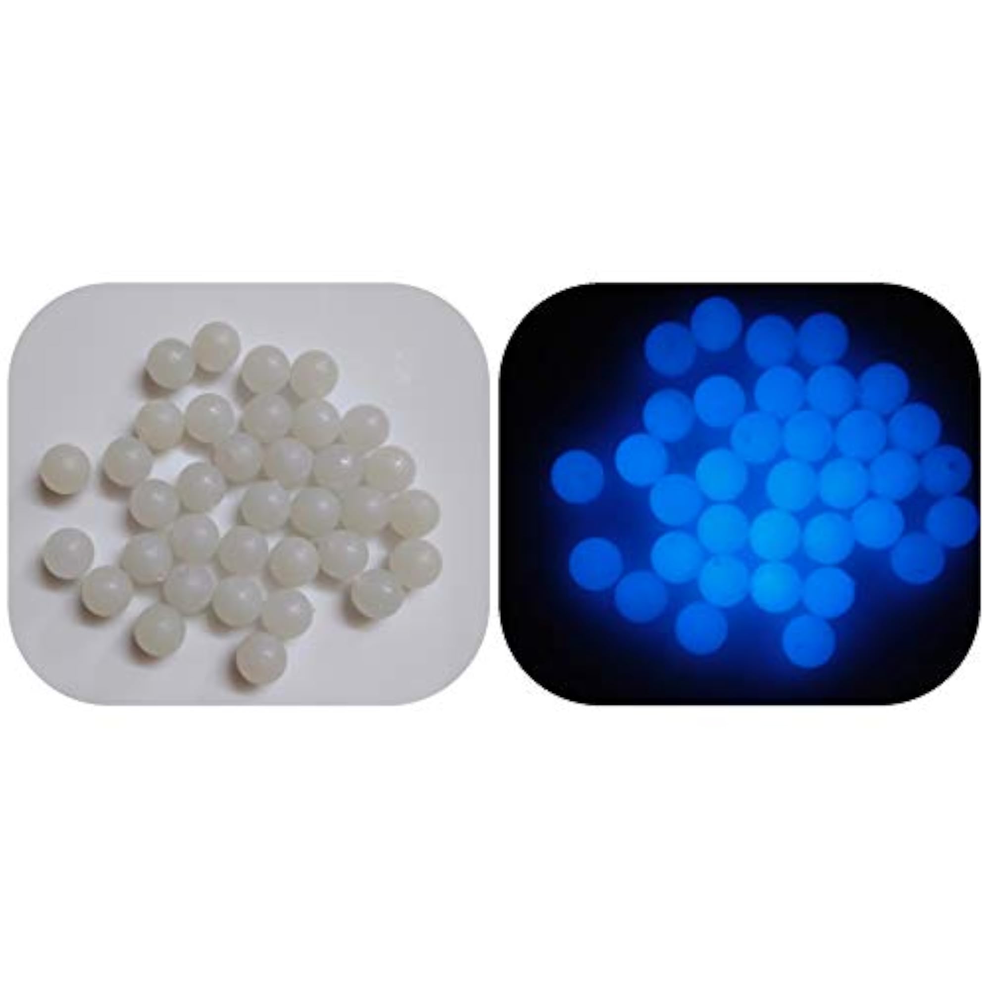 Night Glow Beads, Big SkyBlue, 100gm