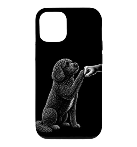 Portuguese Water Dog and People Punch Hand Case for iPhone 12/12 Pro