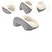 ＫＬＫＣＭＳ Desk Napping Pillow Support Cushion Multipurpose Portable with Zipper Office Sleeping Pillow Memory Foam for Travel Library, Beige