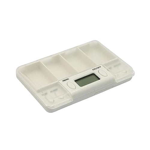 Porta Comprimido Cápsulas E Remédios Digital Com 4 Alarmes