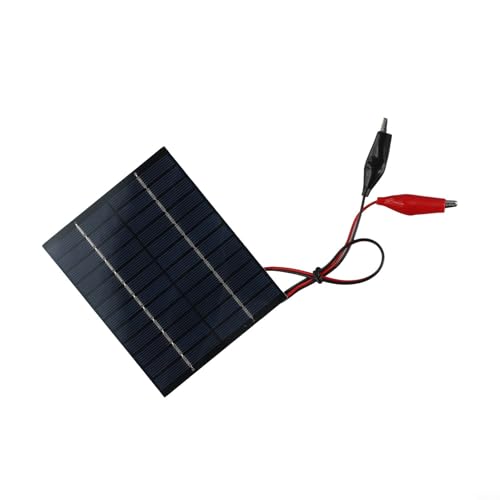 10W 12V Polycrystalline Silicon Solar Panel for Outdoor Use Portable Solar Charger with Clips Compact Solar Charging Panel for 9-12V Battery Space-Efficient Design