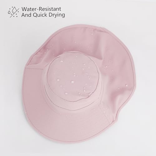 ZOORON Kids Sun Hat UPF 50+ Sun Protection Fishing Hat Toddler Wide Brim Summer Beach Hats with Neck Flap for Girl Boy2