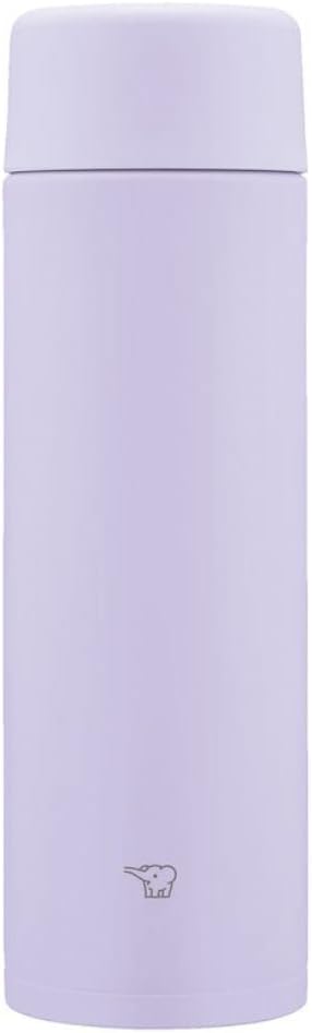 SM-ZB48-VM Water Bottle, Seamless 16.9 fl oz (480 ml), Screw, Stainless Steel Mug, Lilac Purple, Integrated Sink and Washer, Easy to Clean, 2 Pieces Only