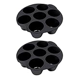 Silikonform für Luftfritteuse, antihaftbeschichtet, 7 Tassen, Luftfritteuse, Muffinform zum Backen...