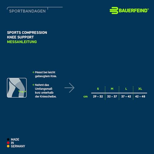 BAUERFEIND Knee Sleeve „Sports Compression Knee Support“, 1 Kniebandage, Unisex