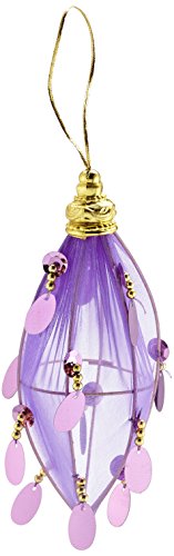 Daum - Pimp Up Your Life 308/15551 Set Di 12 Decorazioni Ciondolo Organza, Circa 15 Cm, Colore Viola