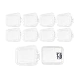 Set pratique: Recevez un ensemble de 10 boîtes transparentes pour cartes SD, parfait pour organiser et protéger vos cartes mémoire. Idéal pour ceux qui souhaitent un rangement carte SD sécurisé et ordonné