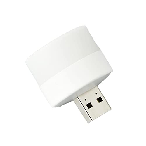 JDigJid Lámpara de enchufe USB ordenador lámpara de carga de alimentación móvil USB libro luz nocturna cálida