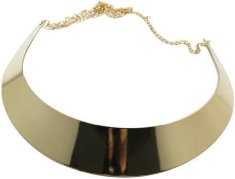 New Fashion Women Punk Gold Mirror Polishing Finish Choker Necklace Collar