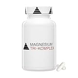 Hochdosierte Magnesium Kapseln für 60 Tage | Citrat, Bisglycinat & Aspartat | Vegan | 600mg/Kapsel