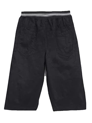 Image of ADBUCKS Boys Mid Rise Relaxed Easy Wash Chambray 3 /4th Cargos Trousers