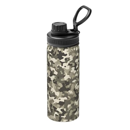 Army Digital Camouflage 510.3 g Sport Thermoskanne mit auslaufsicherem Deckel kann leicht mit einer Hand getrunken werden