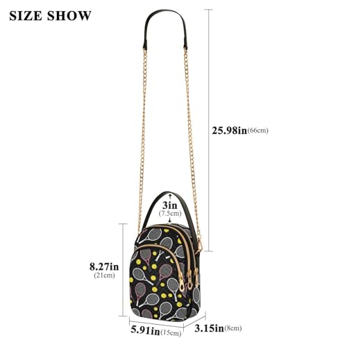 Image of MCHIVER Golf Crossbody Bag for Women Cell Phone Purse Wallet with Removable Chain Shoulder Handbag