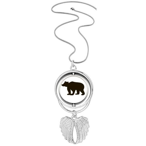 Collier ours noir aile d'ange le cadeau symbolique idéal
