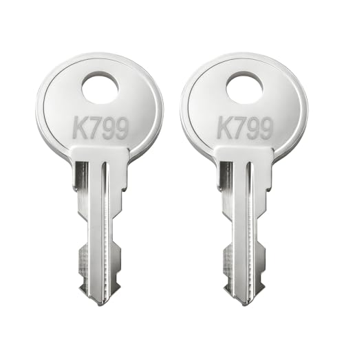 K799 Tool Chests Keys for Weather Guard Cabinet Lock, Pre-Cut Replacement Toolbox Keys for Weather Guard Truck Tool Box (2 PCS)