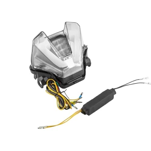 Feu arrière moto pour MT-07 2018-2023 avec clignotants intégrés coque transparente