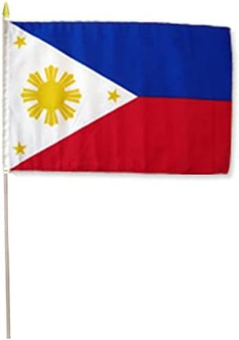 AES 12x18 12"x18" Country Stick Flag 30" Wooden Staff image 3