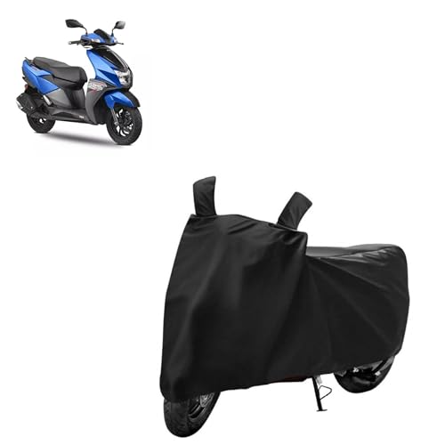Image of Kerwa Waterproof Bike Cover Compatible with tvs ntorq 125 | Dust Proof, UV-Resistant, Mirror Pocket with Windproof Buckle Strap