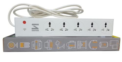 Smarteefi WiFi Smart Power Extension | 5 Ports | Smart Plug ...