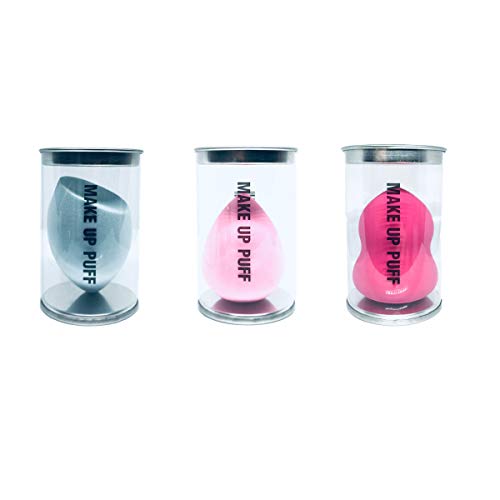 Makeup Blender Sponge, Beauty Blender Sponge Set,TKZCKL Miracle Colorful Beauty Sponges Latex-free Blender Flawless for All Skin Types Liquid & Creams & Powers 3pcs Barrel Sponges, 1pc Sponge Holder
