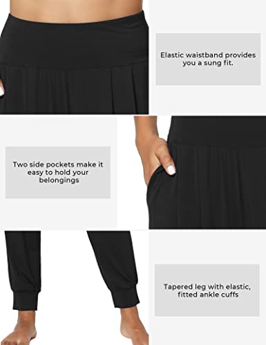 GYS Women Pajama Pants Bamboo Viscose High-Waist Soft Sleep Bottoms with Pockets4