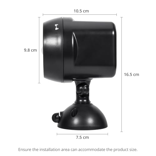 NICREW Battery Powered Outdoor LED Security Light 2-Pack, PIR Motion Sensor Spotlight, Weatherproof Outdoor Wall Light for Gardon Walkways