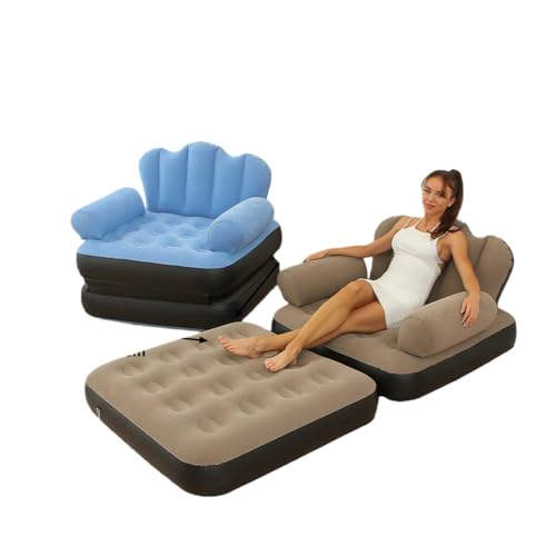 HOTGEEJP �C���t���[�^�u���\�t�@ �܂肽���ݎ� ���x�݁E���W���[�ɍœK �ω׏d 200kg ���[�o�b�O�t�� �����O���p �o���R�j�[���Q�E���r���O���N���C�j���O�ɑΉ� �o�R�E���s�E�h�Ђɂ����p (���؂�2�l�|���\�t�@-��ň����G�A�|���v�t��) (5-