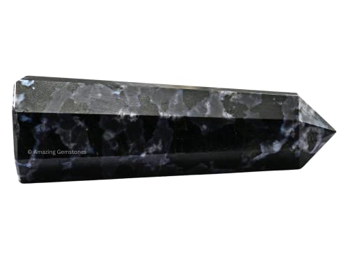 Image of Amazing Gemstone Indigo Gabbro Crystal Towers - Natural Healing Crystal Point Obelisk for Reiki Healing and Crystal Grid (3 inch to 4 inch INCH)