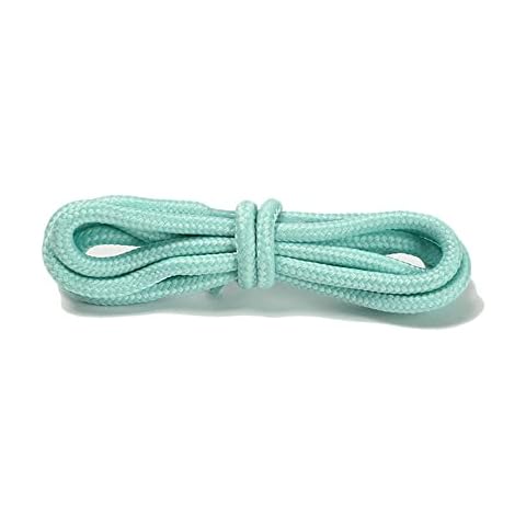 GIVBRO Shoe Laces Plain Laces Braided Round Ropes Replacement Accessories for Casual Walking Shoes Boot Sneakers Decoration Mint Green - 140cm Cover