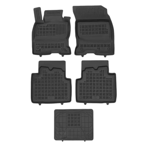 MOTOS Gummimatten Auto Fussmatte passt für Ford Kuga III ab 2019 Verbessern Sie Ihren Reisekomfort mit Antirutschmatte Auto - Allwetter fußmatten Auto, Schutz vor Verschmutzung