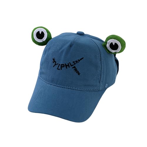Kids Baseball Cap Cute Frog Aviator Hat Goggles Peaked Cap Summer Sun Hat Outdoor Play Sports Caps