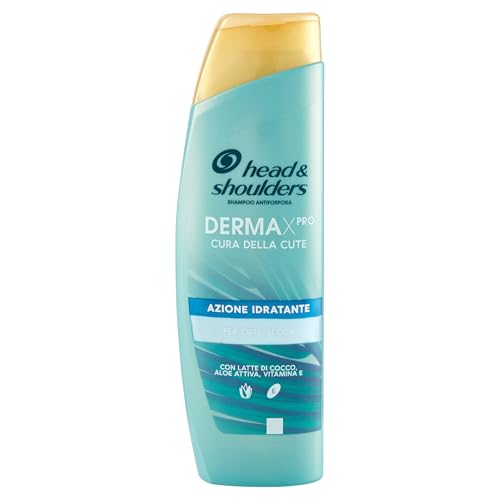 Head & Shoulders DERMAXPRO Anti-Schuppen Shampoo Feuchtigkeitsspendende Wirkung für Trockenhaut, mit Kokosmilch, Aloe Aktiv, Vitamin E, klinisch und dermatologisch getestet, 225 ml